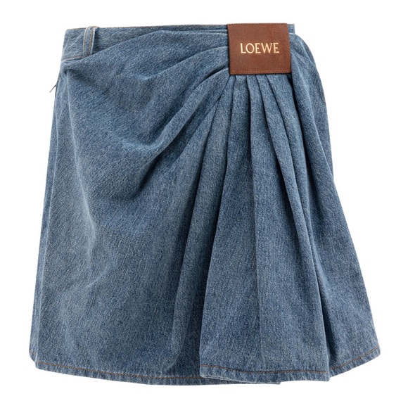 Loewe Dresses & Skirts - Loewe Blue Denim Pleated Mini Skort
